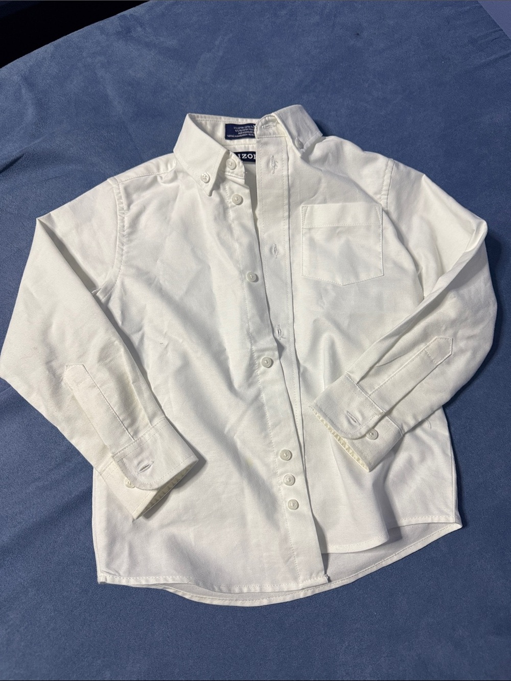Izod White Button-Down Kids Shirt